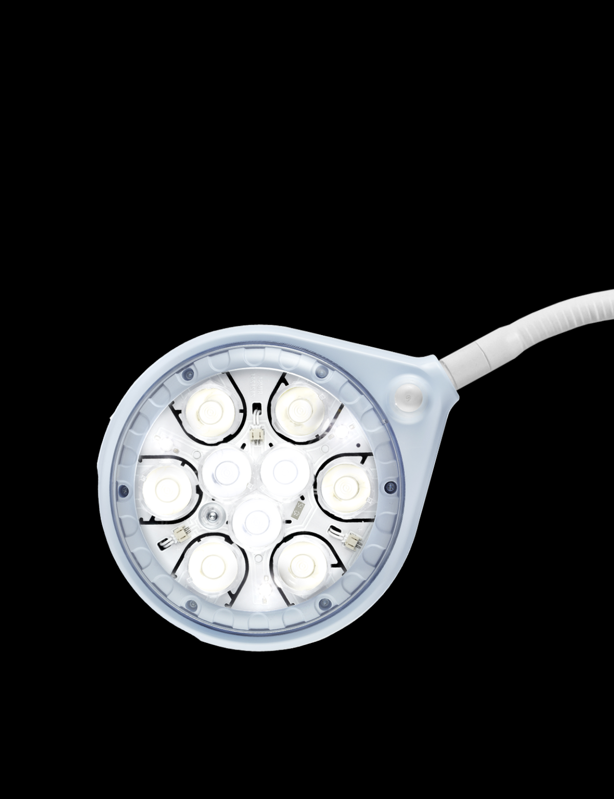 With its attractive and functional design, the PRIMA-FLEX is a concentrate of technology with incomparable performance: the best for an observation lamp.<br />
The round and ultra-flat shape of the light makes the product ergonomic and suitable for any type of installation, from small surgical operations to intensive care units.